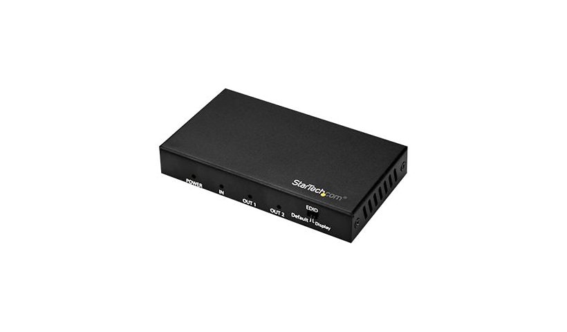 StarTech.com 2 Port HDMI Splitter - 4K 60Hz - 1x2 Way HDMI 2.0 Splitter - HDR - ST122HD203