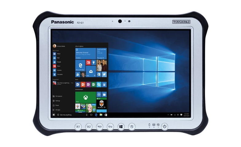 Panasonic Toughpad Fz G1 10 1 Core I5 7300u 8gb Ram 256gb Windows 10 Pro Fz G1u2 00vm Laptops 2 In 1s Cdw Com