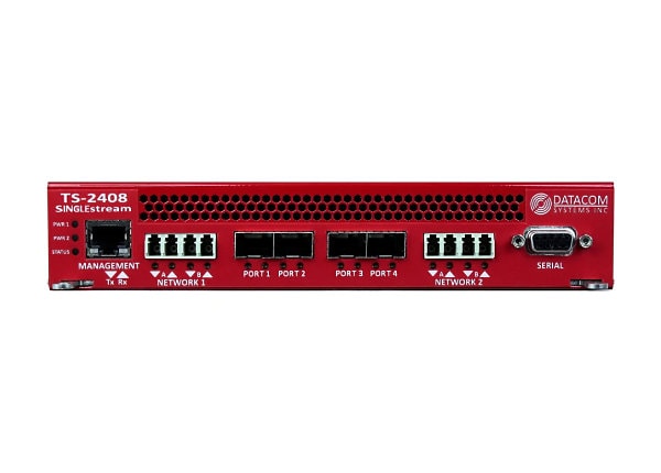 Datacom SINGLEstream TS-2408 1G/10G Dual Link Fiber Aggregation Tap
