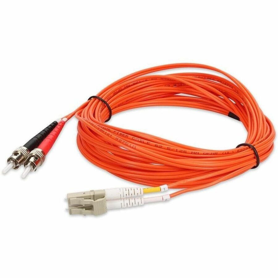Proline 8m ST to LC Orange OM1 Duplex OFNR (Riser-Rated) MMF Fiber Patch Ca