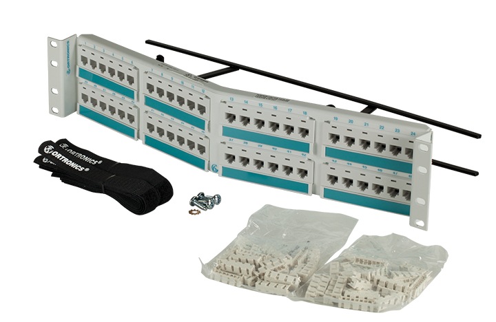 Ortronics Clarity CAT6 48-Port 2U Patch Panel - White