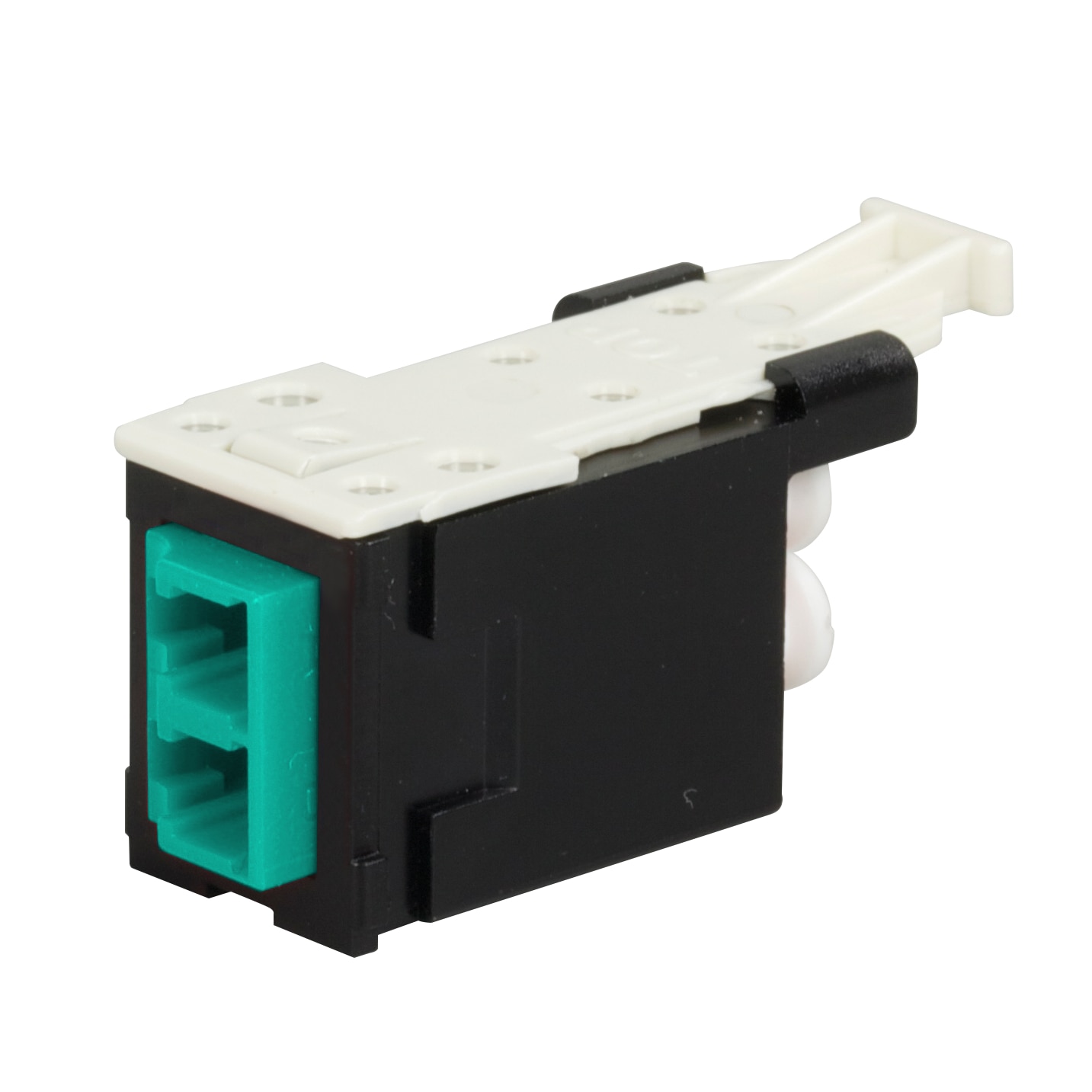 Ortronics Infinium LC Duplex High Density Fiber Adapter Module - Aqua