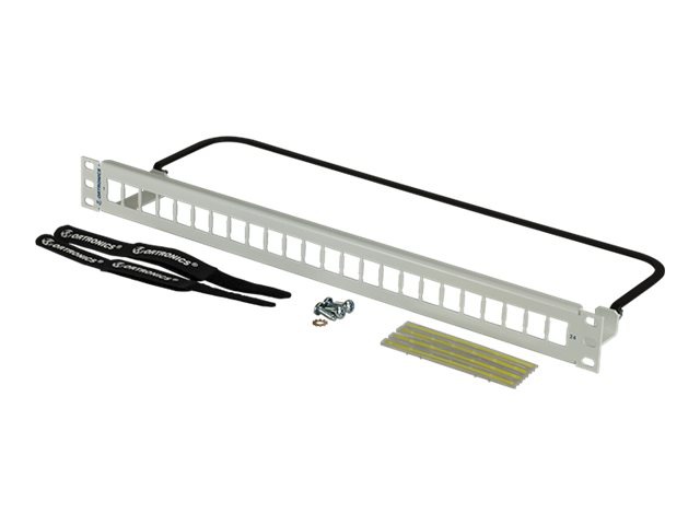 Ortronics HDJ series patch panel (blank) - 1U - flat, high density, unloade