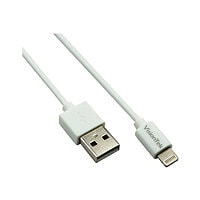 VisionTek Câble MFI Lightning vers USB Blanc de 2 mètres - câble Lightning - Lightning / USB - 2 m