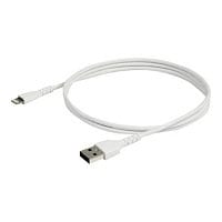 StarTech.com 3ft/1m Durable USB-A to Lightning Cable MFi Certified - White