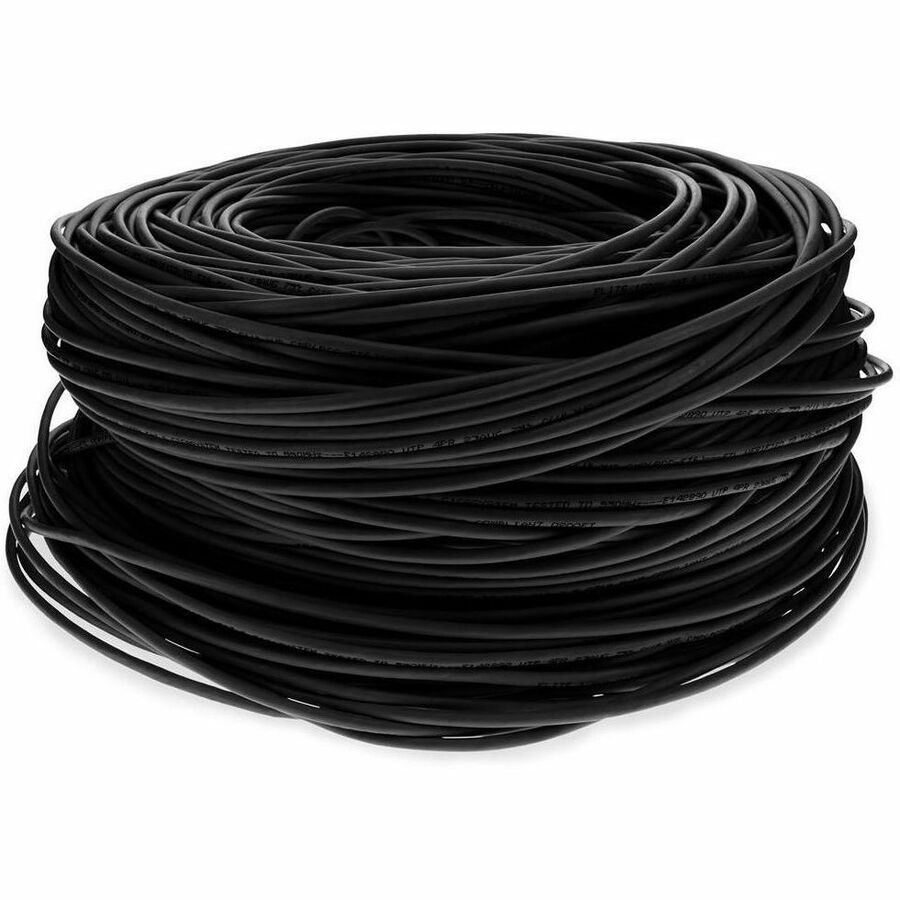 Proline 1000ft Non-Terminated Black CAT 6 PVC Bulk Cable