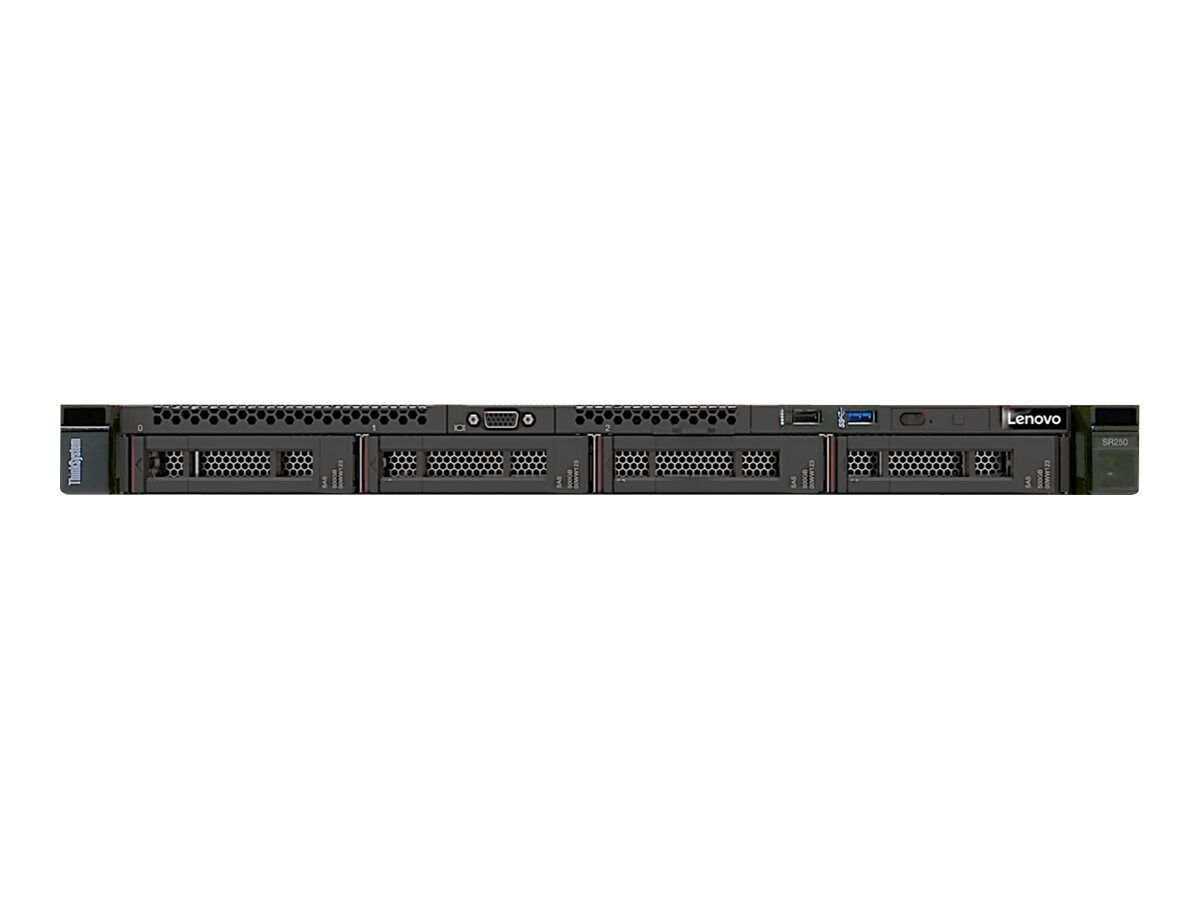 Lenovo ThinkSystem SR250 - rack-mountable - Xeon E-2124 3.3 GHz - 8 GB