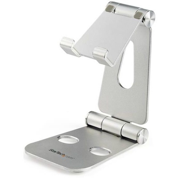 StarTech.com Phone and Tablet Stand - Foldable Universal Mobile Device Holder - Smartphones/Tablets - Adjustable Cell