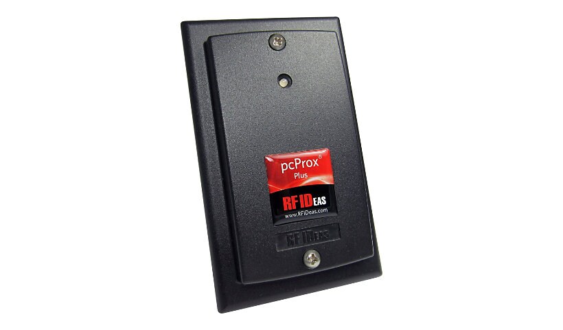 RF IDeas WAVE ID Plus Keystroke HID iCLASS SE V2 Black Surface Mount Reader