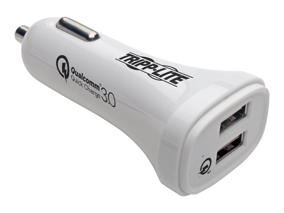 Tripp Lite USB Car Charger Quick Charge Dual USB-A 3.0 UL2089 Certified