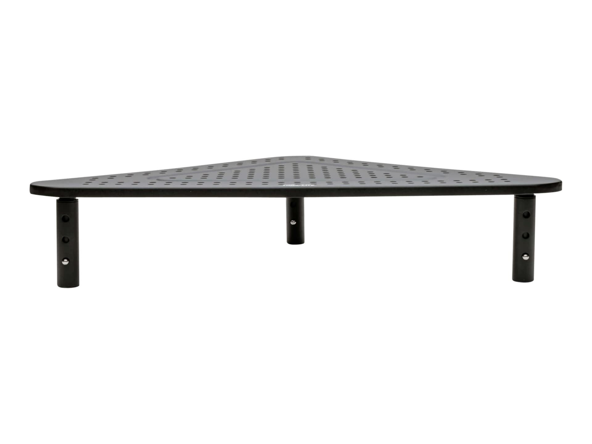 Eaton Tripp Lite Series Monitor Riser for Desk, 12 x 20 in. - Height Adjustable, Corner, Metal, Black - monitor stand