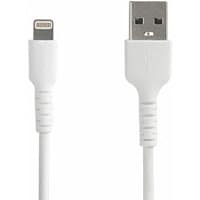 StarTech.com 6 foot/2m Durable USB-A to Lightning Cable, White MFi Certified iPhone Charging Cord