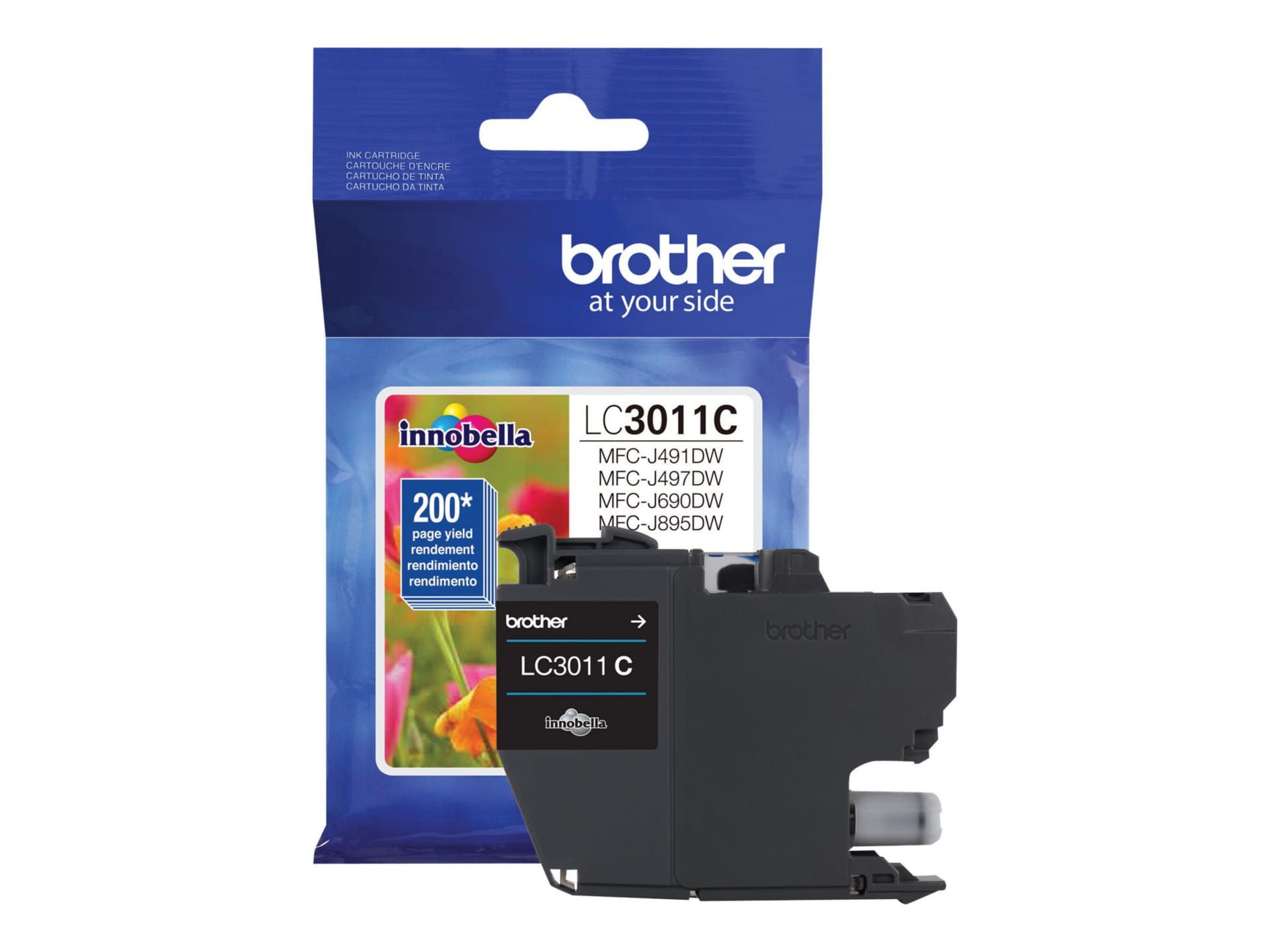 Brother LC3011C - cyan - original - ink cartridge