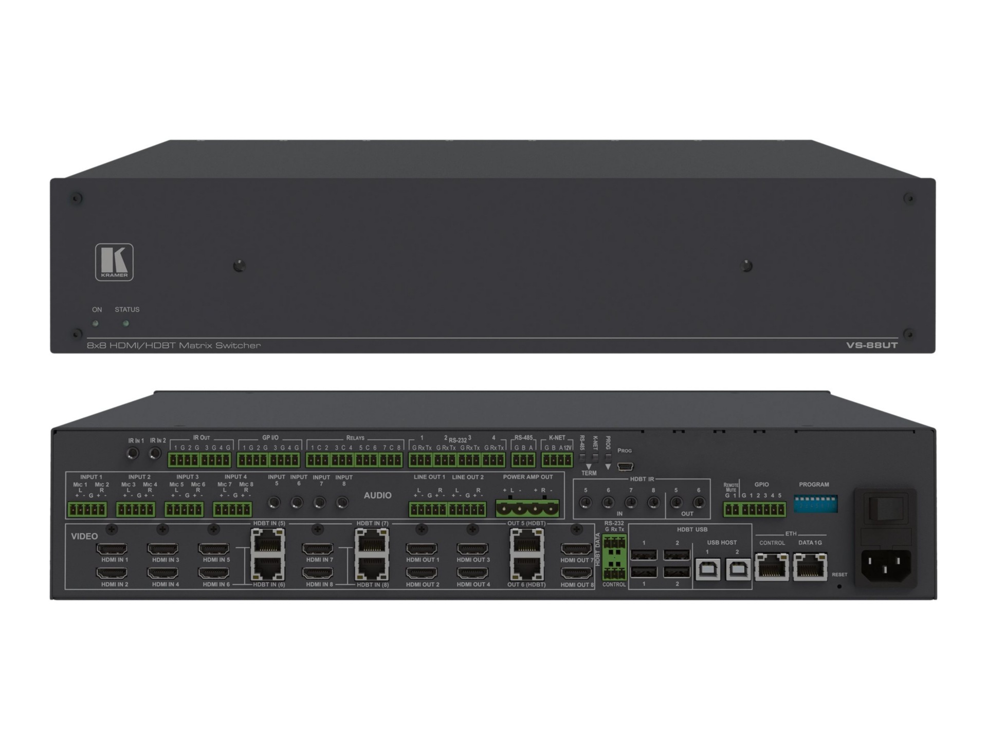 Kramer VS-88UT - video/audio/infrared switch - rack-mountable