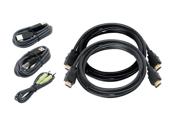 IOGEAR DUAL HDMI USB KVM CABLE 6FT