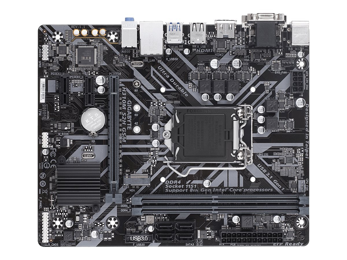 Gigabyte H310M S2H GSM Micro ATX Motherboard