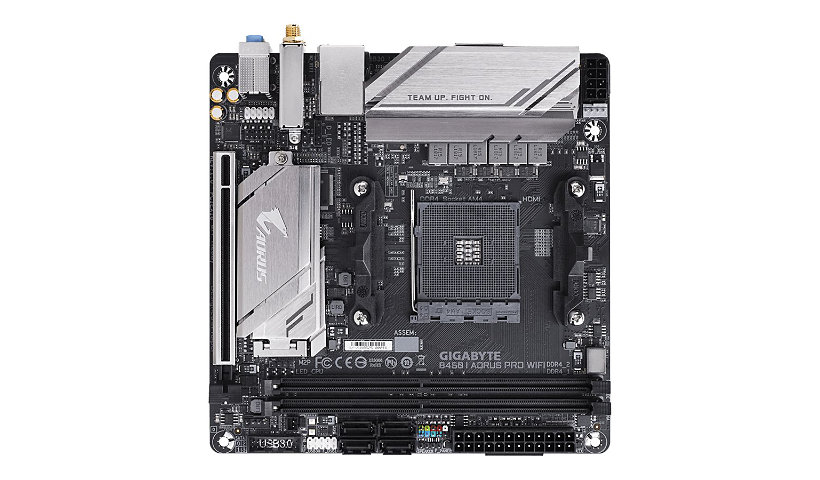 Gigabyte B450 I AORUS PRO WIFI - 1.0 - motherboard - mini ITX - Socket AM4 - AMD B450