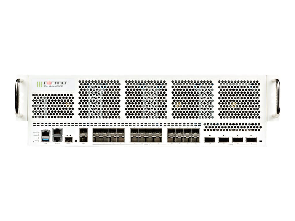 Fortinet FortiGate-6301F Security Appliance with 4 x 100/40GE QSFP28 and 24 x 25/10GE SFP+ Slots