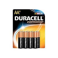 Duracell CopperTop MN1500 battery - 8 x AA type - alkaline
