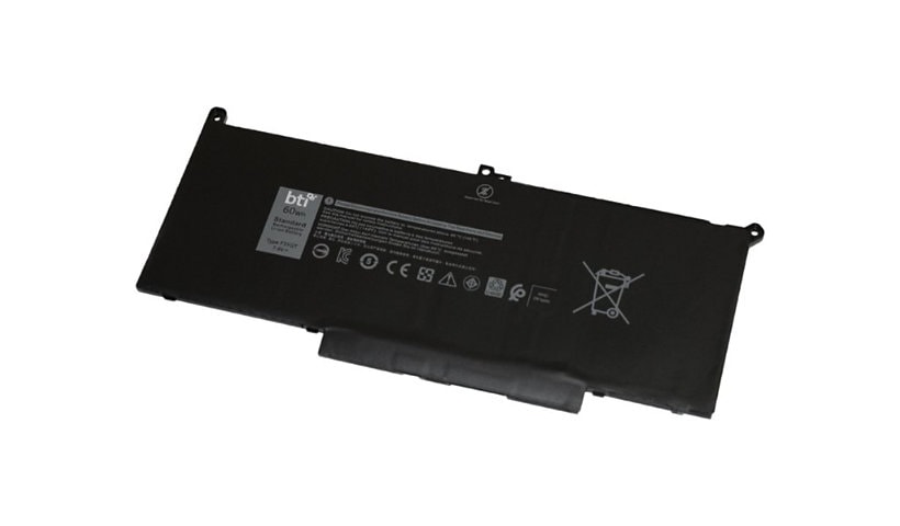 BTI F3YGT-BTI - notebook battery - Li-pol - 7894 mAh - 60 Wh