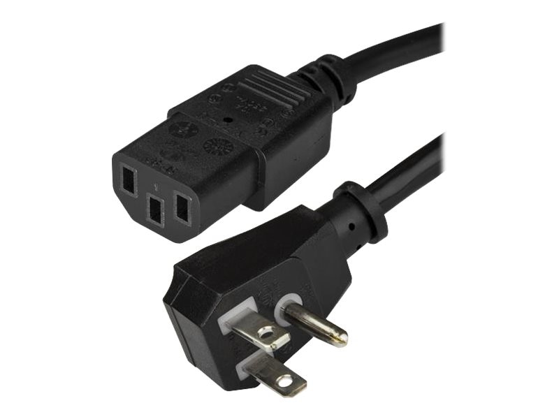 StarTech.com 6ft (1.8m) Computer Power Cord, Flat 5-15P to C13 Cable, 18AWG