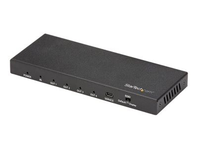 StarTech.com 4 Port HDMI Splitter - 4K 60Hz - 1x4 Way HDMI 2.0 Splitter - HDR - ST124HD203