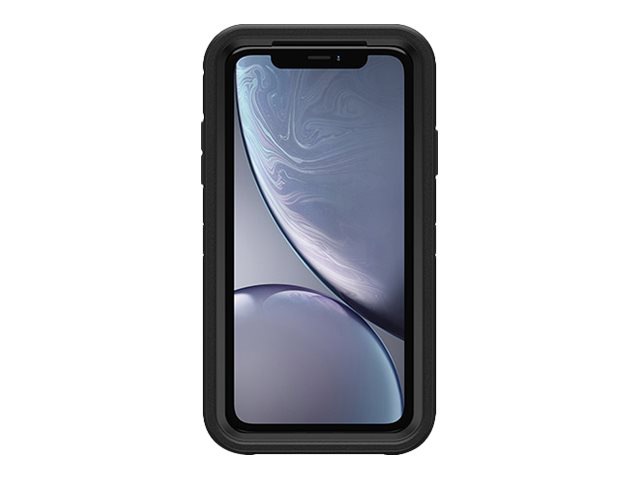 OtterBox Defender Rugged Carrying Case (Holster) Apple iPhone XR Smartphone - Black