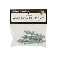 Kendall Howard Wedge Anchor Kit - rack screws