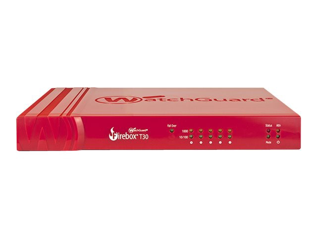 WatchGuard Firebox T30 - security appliance - with 1 year Standard Support