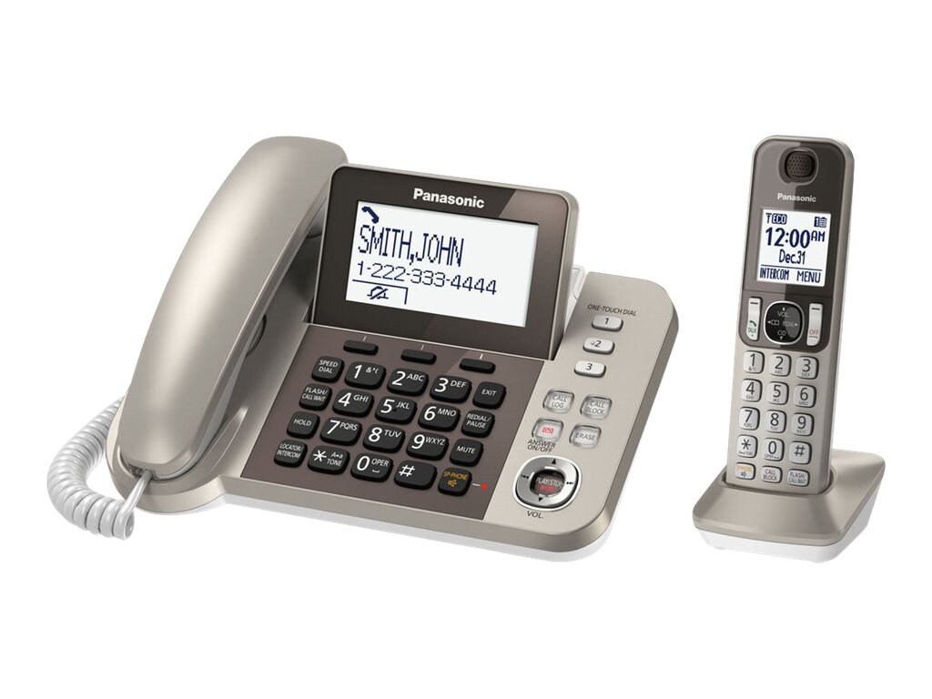 Panasonic KX-TGF350N - corded/cordless - answering system with caller ID/call waiting - 3-way call capability