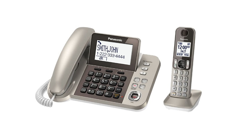Panasonic KX-TGF350N - corded/cordless - answering system with caller ID/call waiting - 3-way call capability