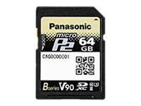 Panasonic P2HD Card B Series AJ-P2M064BG - flash memory card - 64 GB - micr