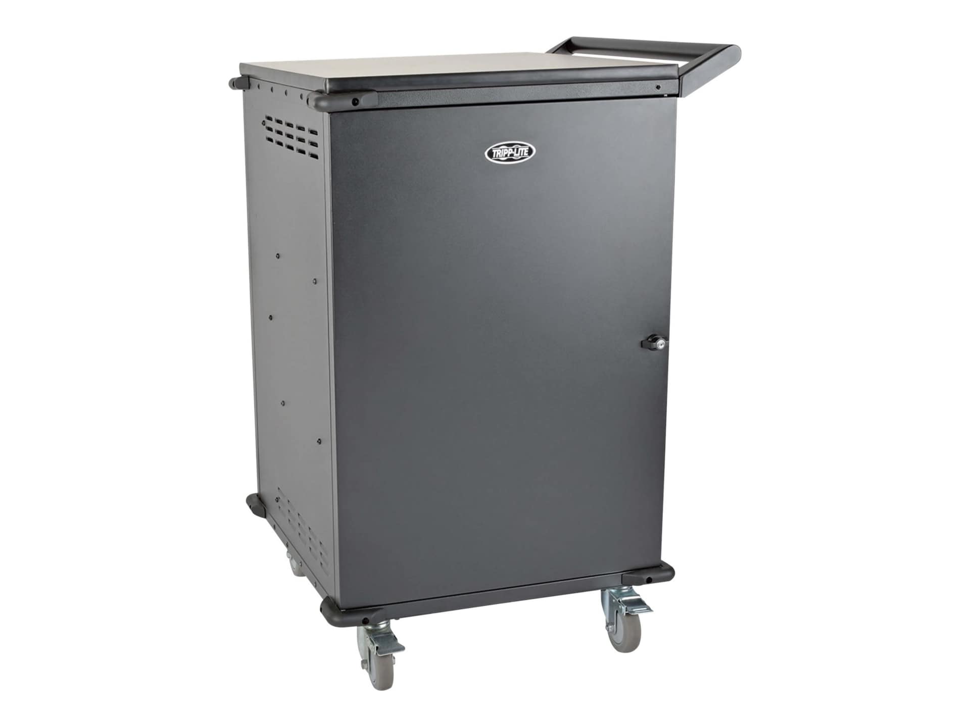 Tripp Lite 45-Device AC Mobile Charging Cart Storage Station - Laptops, Chromebooks, Tablets 120V, NEMA 5-15P, 10 ft.