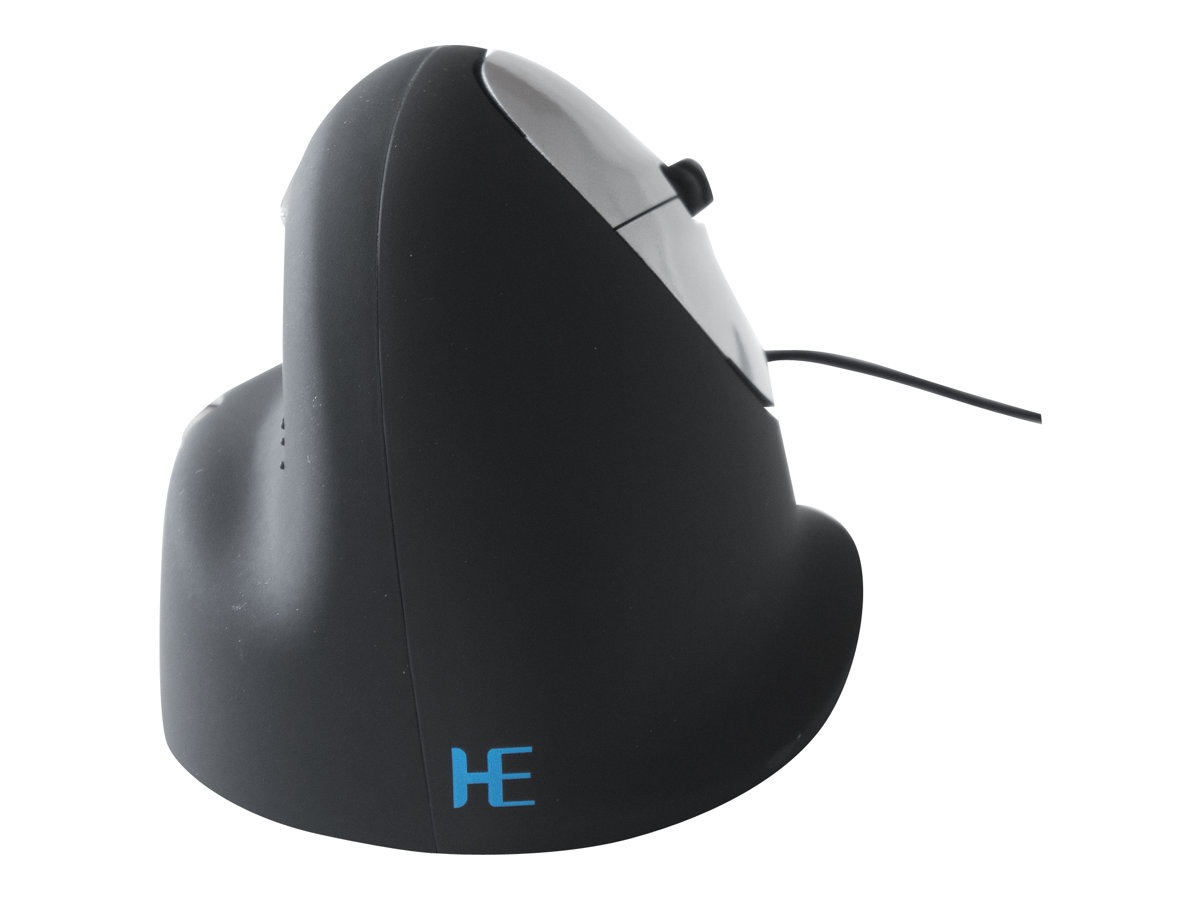 R-Go Ergonomic mouse HE Break - mouse - USB - black/silver