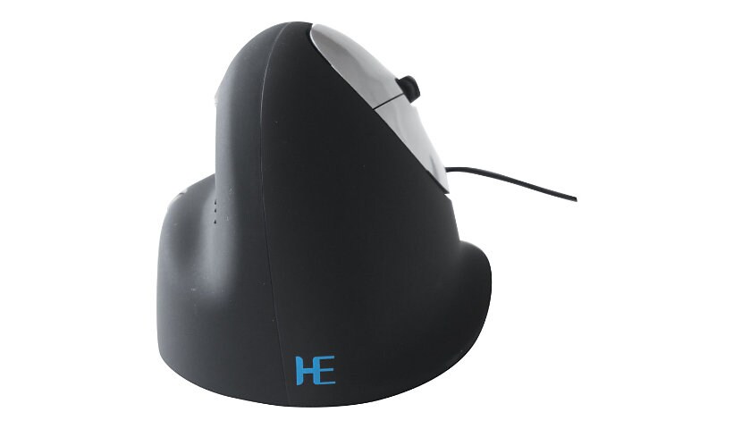 R-Go HE Mouse Souris ergonomique, Moyen (165-195mm), droitier, filaire - souris - USB - noir / argent