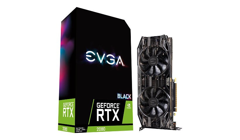 EVGA GeForce RTX 2080 GAMING - Black Edition - graphics card - GF RTX 2080