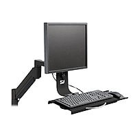 HAT Design Works 7509 Data Entry Monitor Arm and Keyboard Tray - mounting kit - for LCD display / keyboard / mouse -