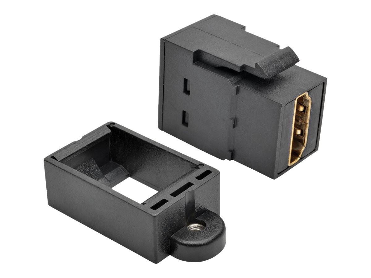 Tripp Lite HDMI Coupler Keystone Panel Mount All-in-One F/F Black