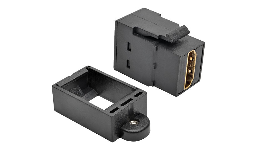 Tripp Lite HDMI Coupler Keystone Panel Mount F/F Black - câble HDMI avec Ethernet