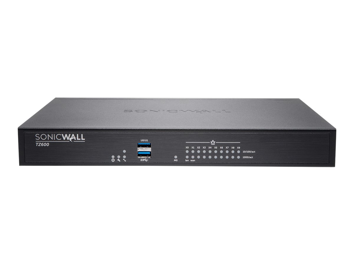 SonicWall TZ600P - Advanced Edition - security appliance - with 1 year Tota