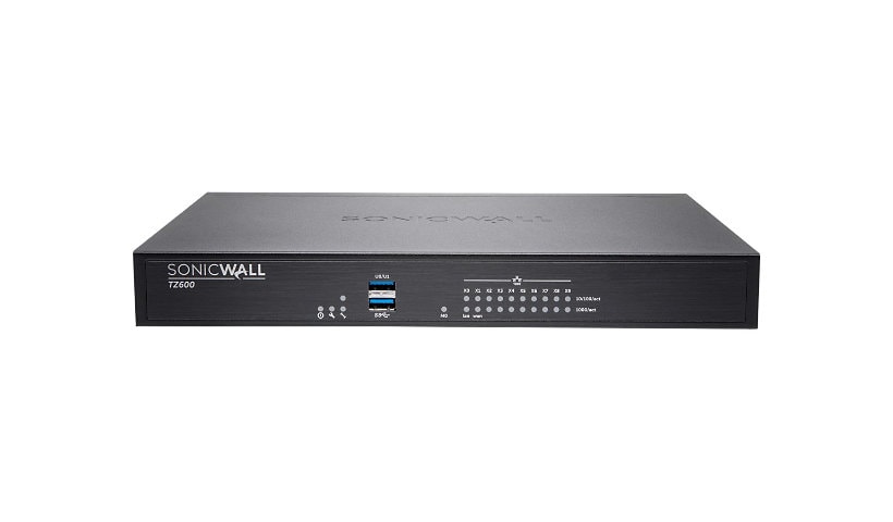 SonicWall TZ600P - Advanced Edition - security appliance - with 1 year TotalSecure