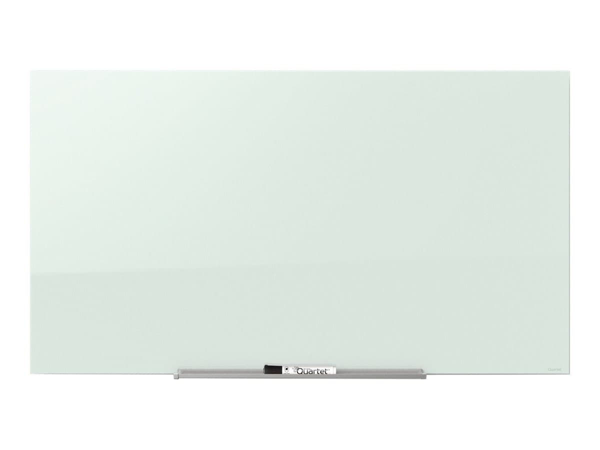 Quartet InvisaMount whiteboard - 50 in x 27.99 in - white