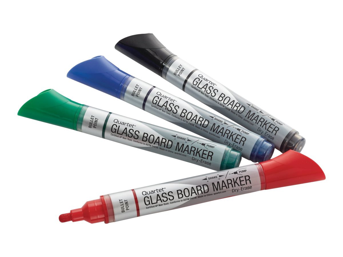 Quartet Classic Low Odor Dry-Erase Markers, Bullet Point, 4 Count