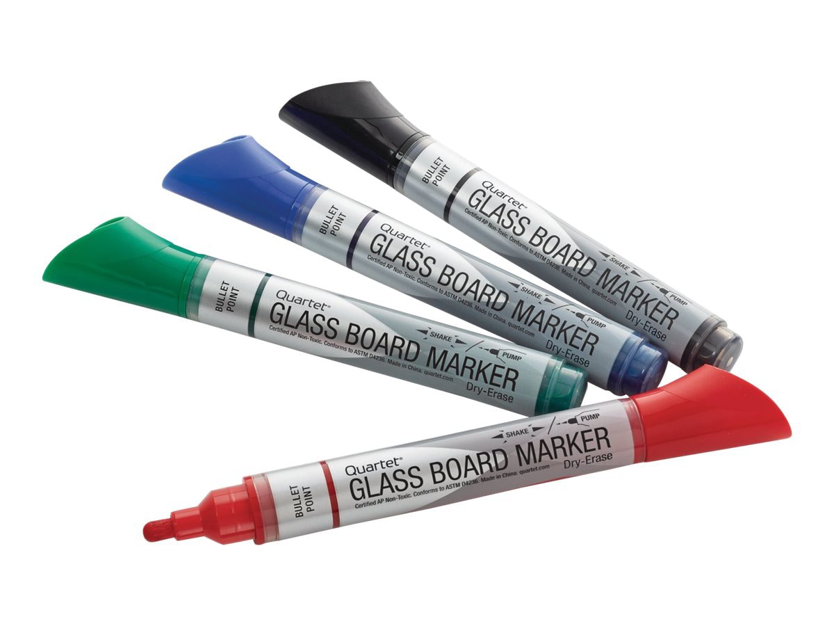 Quartet - marker - black, red, blue, green (pack of 4)