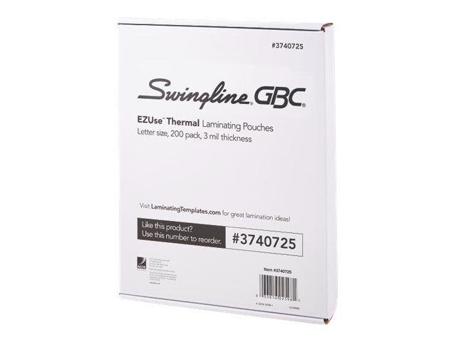 Swingline GBC EZUse - 200-pack - clear - glossy laminating pouches