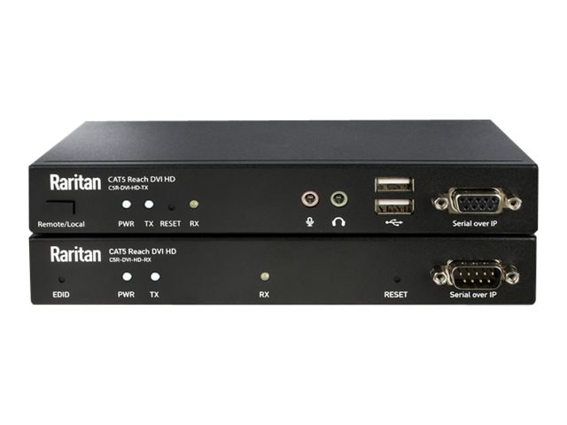 Raritan Cat5 Reach DVI HD - transmitter and receiver - KVM / audio / serial extender