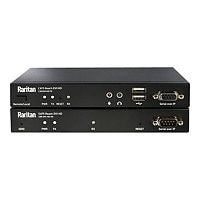 Raritan Cat5 Reach DVI HD - transmitter and receiver - KVM / audio / serial