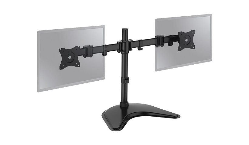 SIIG Articulated Freestanding Dual Monitor Desk Stand - 13"-27" mounting kit - for 2 LCD displays