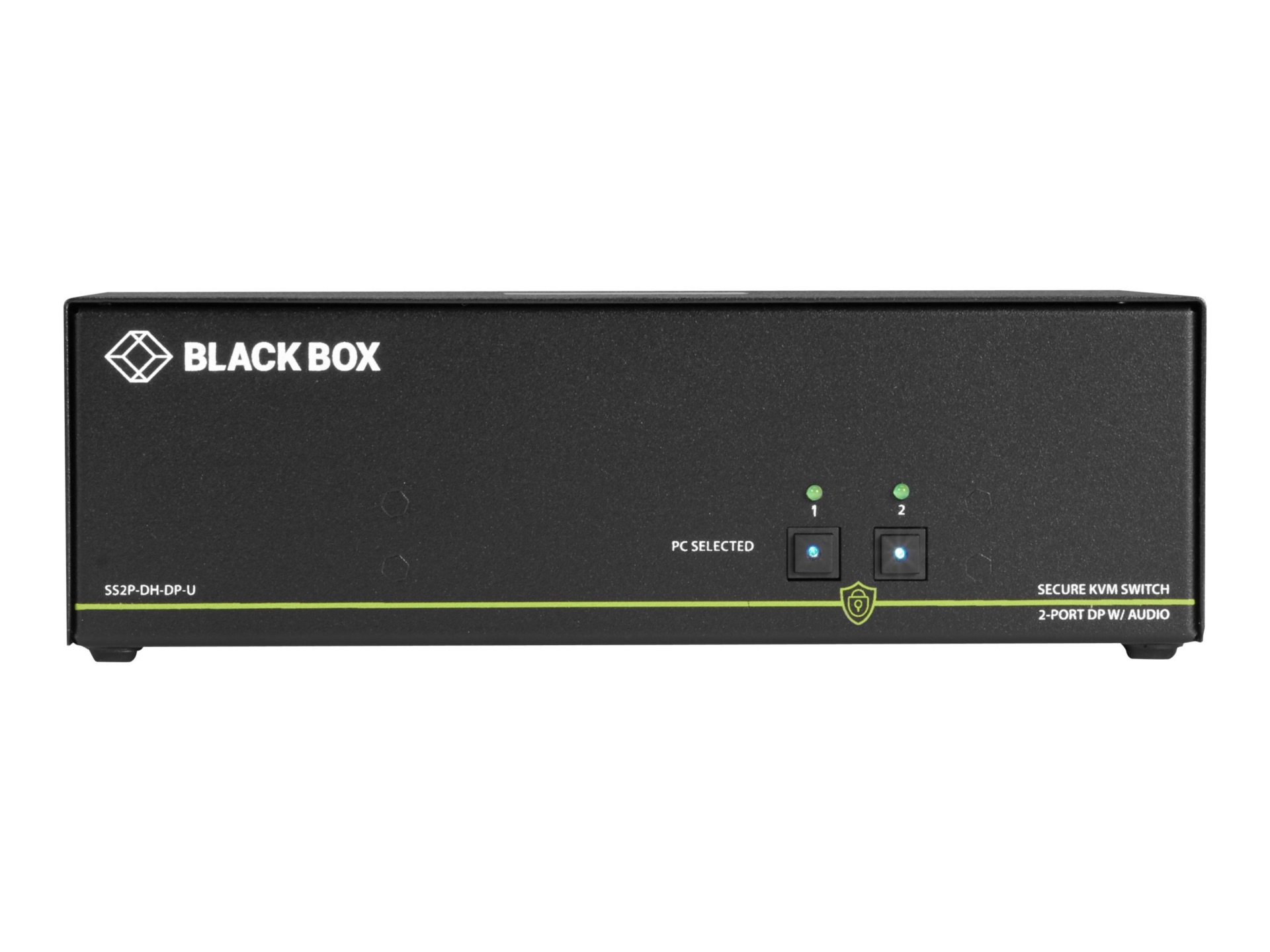 Black Box SECURE NIAP - Dual-Head - KVM / audio switch - 2 ports - TAA Comp