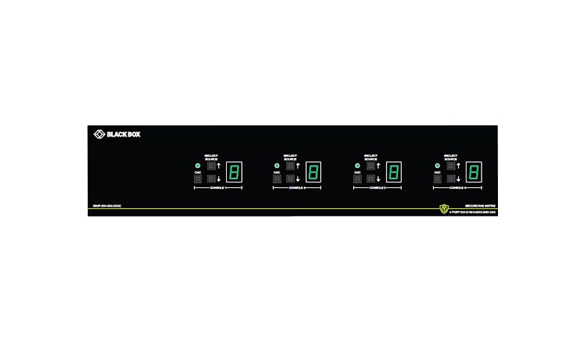 Black Box SECURE NIAP - Single-Head - commutateur écran-clavier-souris/audio - Conformité TAA